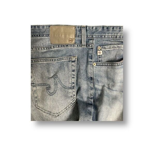 AG Adriano Goldschmied Medium Wash Blue 36R x 28.5 Everett Slim A Straight Jeans - Picture 6 of 12
